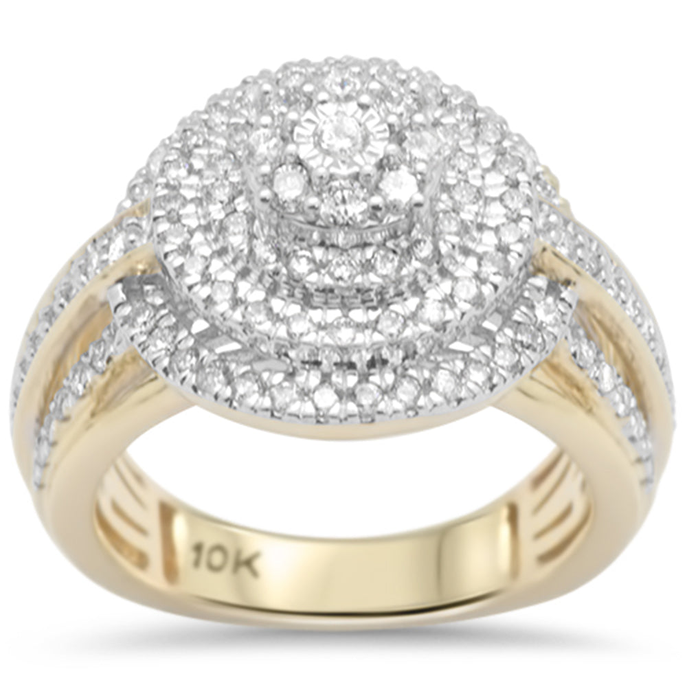 ''SPECIAL! 1.02ct F SI 10K Yellow Gold DIAMOND Engagement Ring Size 6.5''