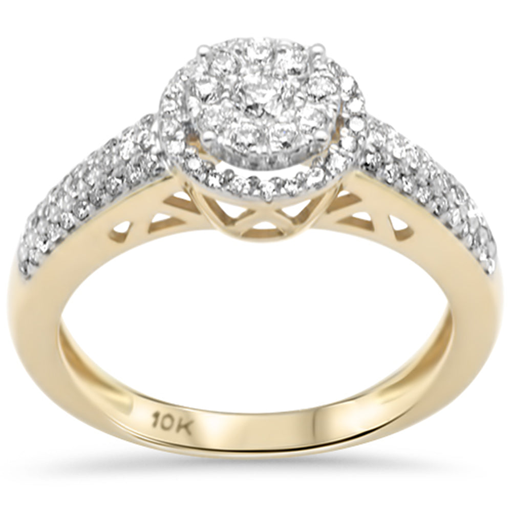 ''SPECIAL! .49ct F SI 10K Yellow Gold Diamond Engagement RING Size 6.5''