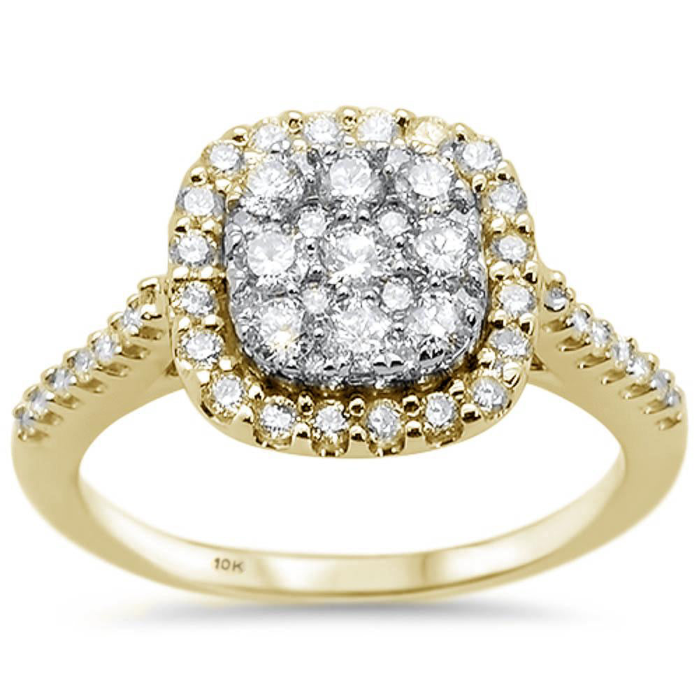 ''SPECIAL! .89ct G SI 10K Yellow Gold Diamond Engagement RING Size 6.5''