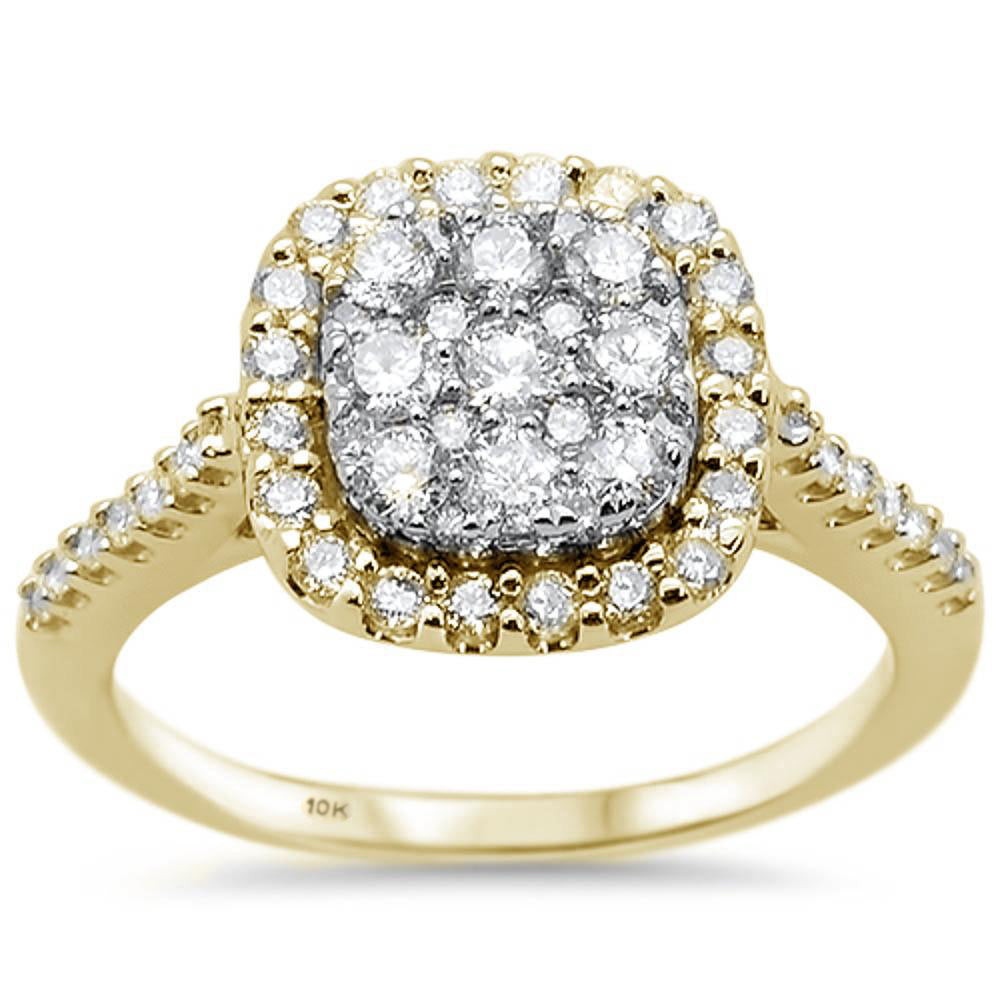 ''SPECIAL! .89ct G SI 10K Yellow Gold DIAMOND Engagement Ring Size 6.5''