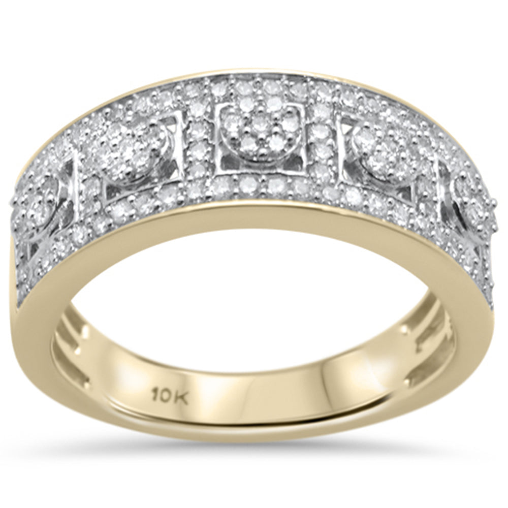 ''SPECIAL! .74ct G SI 10K Yellow GOLD Diamond Men's Band''