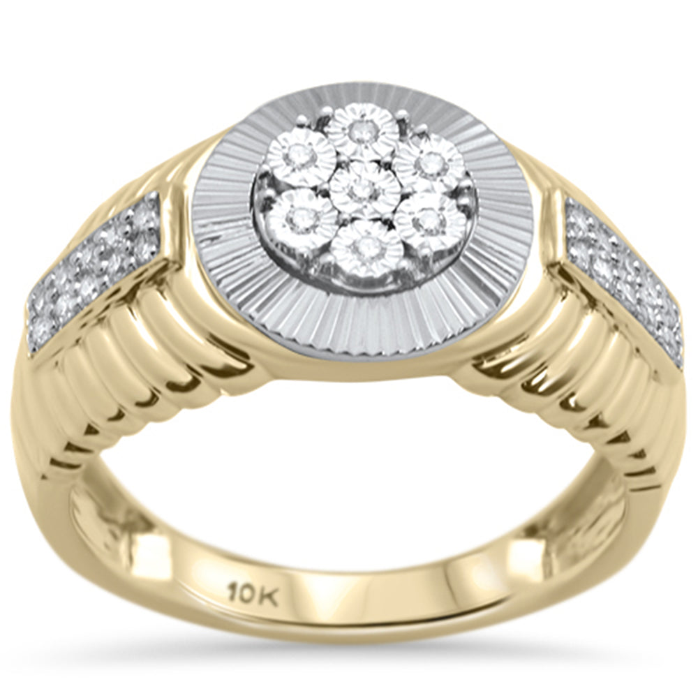 .19ct G SI 10K Yellow GOLD Diamond Men's Band