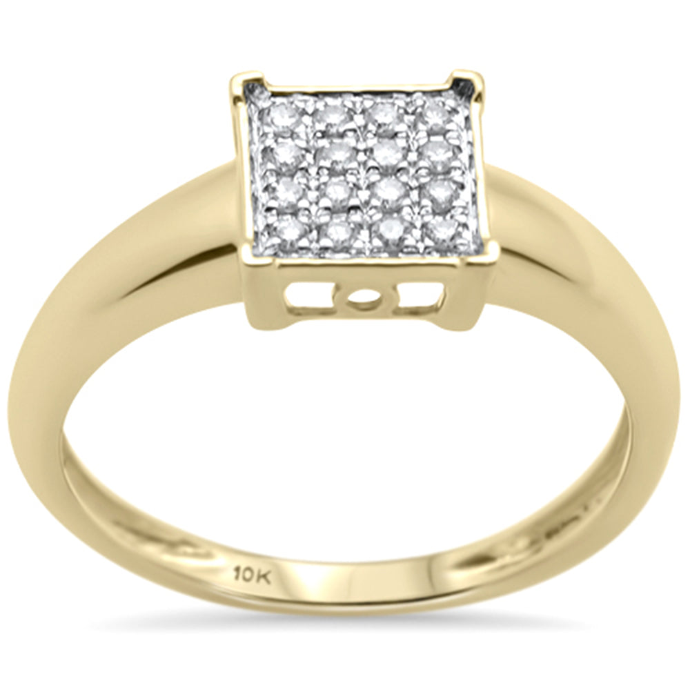 .10ct G SI 10K Yellow GOLD Diamond Engagement Solitaire Ring Size 6.5