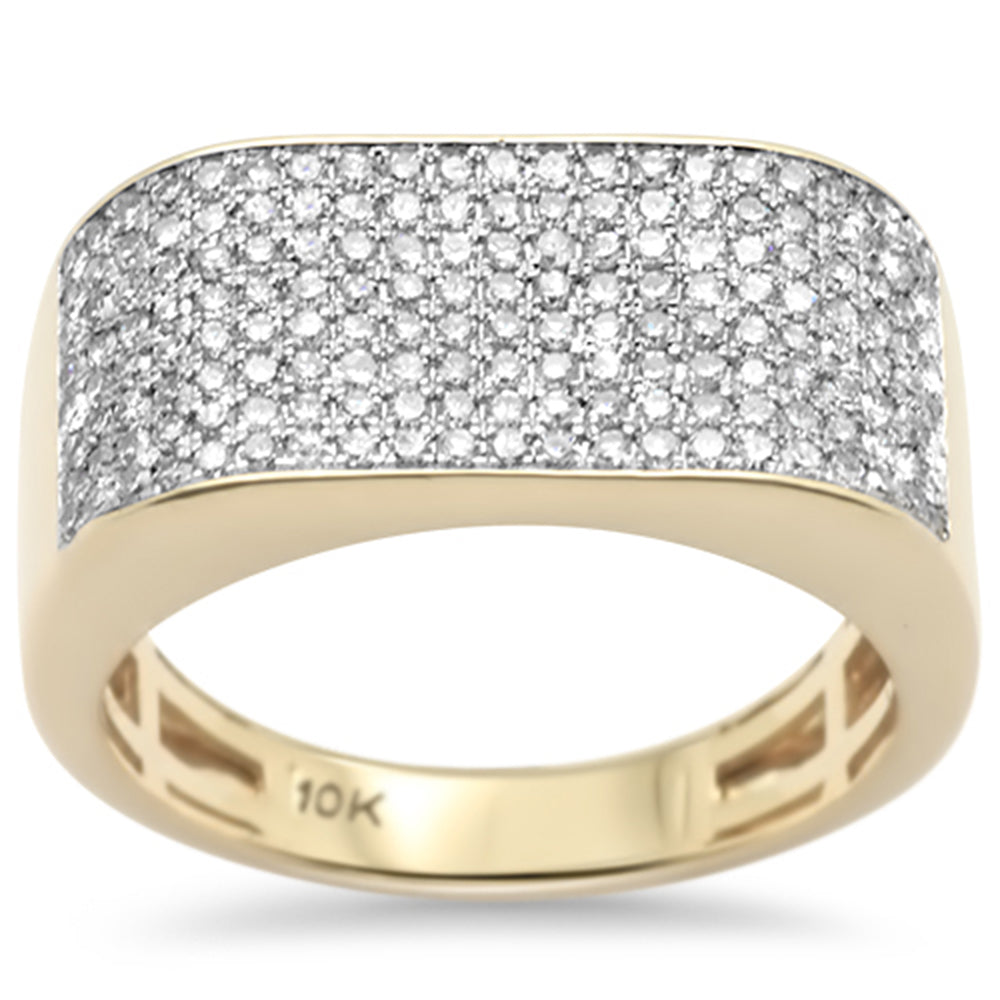 ''SPECIAL! 1.00 ct G SI 10K Yellow Gold Diamond Men's RING Size 10''