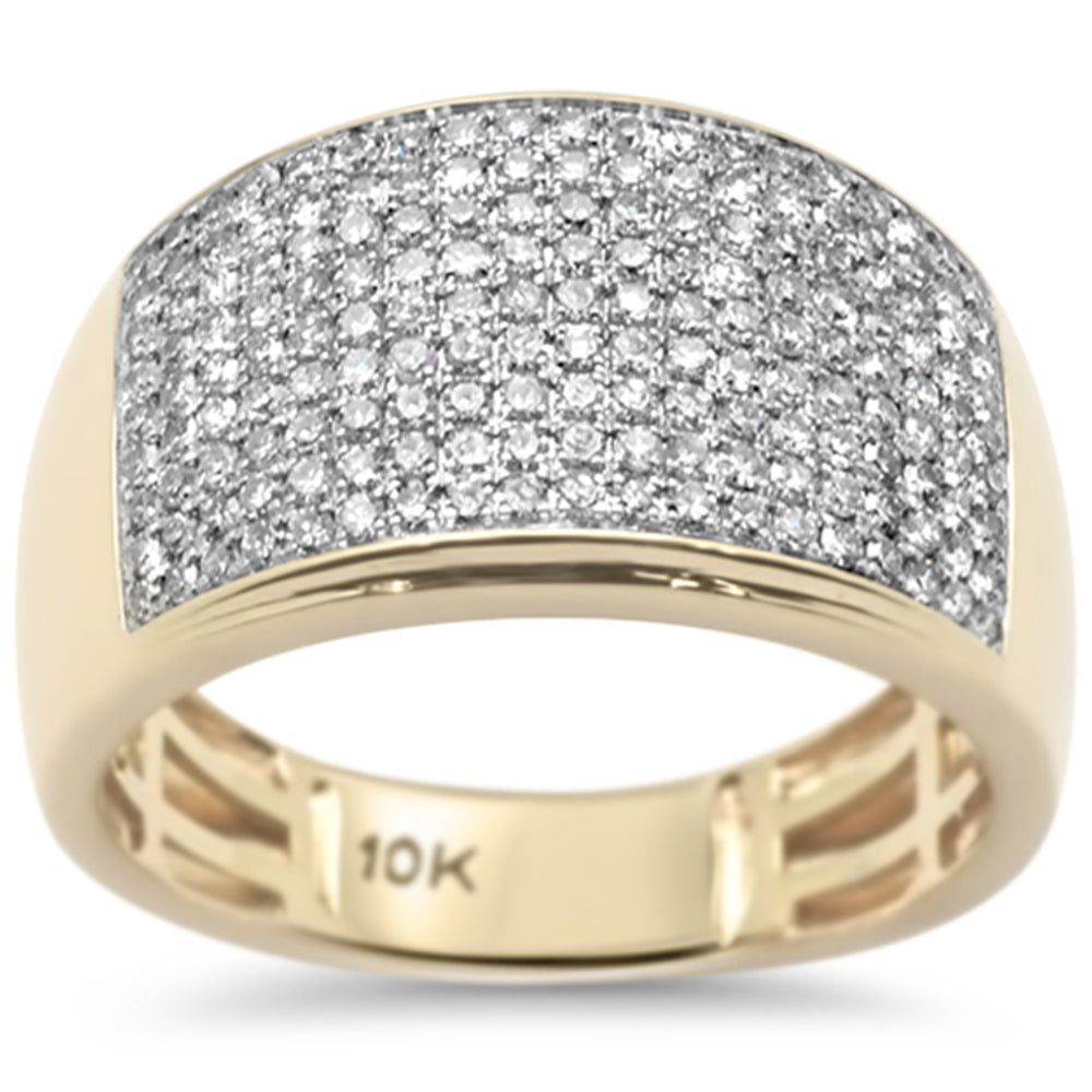 ''SPECIAL! 1.00ct G SI 10K Yellow Gold Diamond Men's RING Size 10''