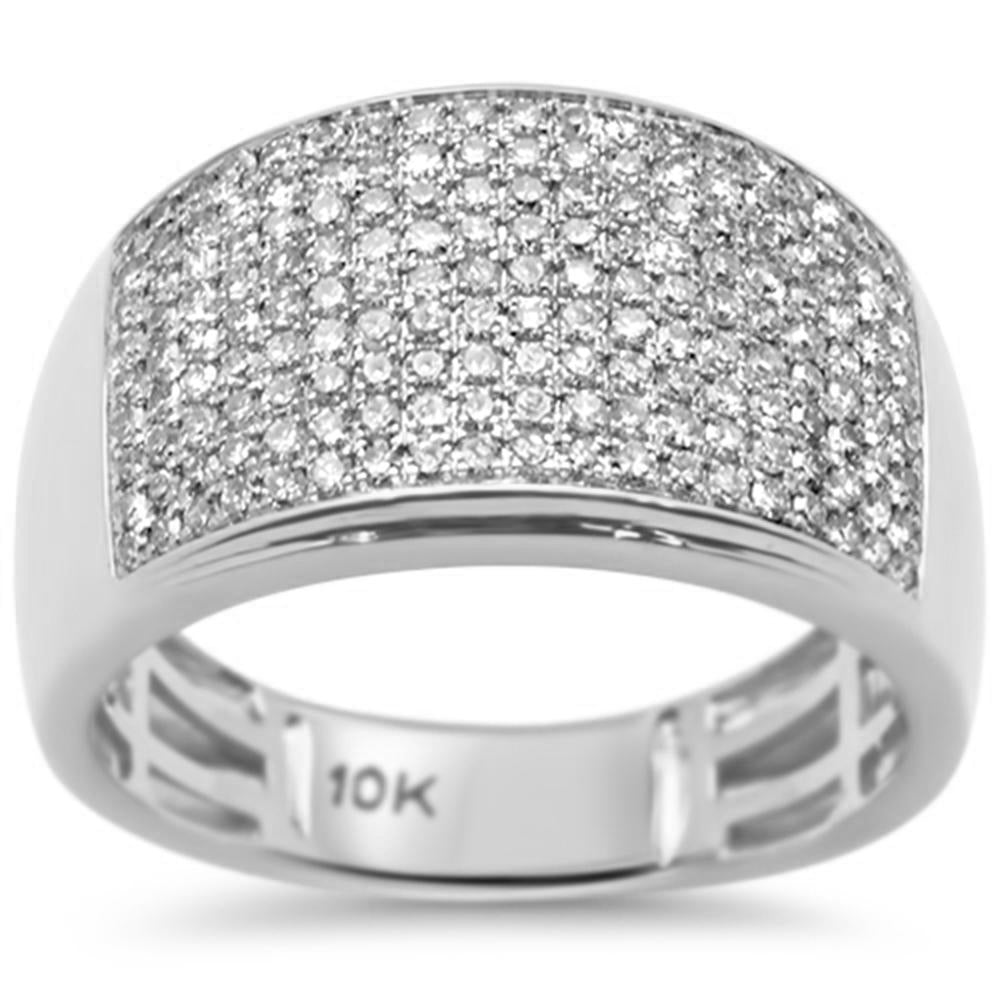 ''SPECIAL! 1.04ct G SI 10K White GOLD Diamond Men's Ring Size 10''