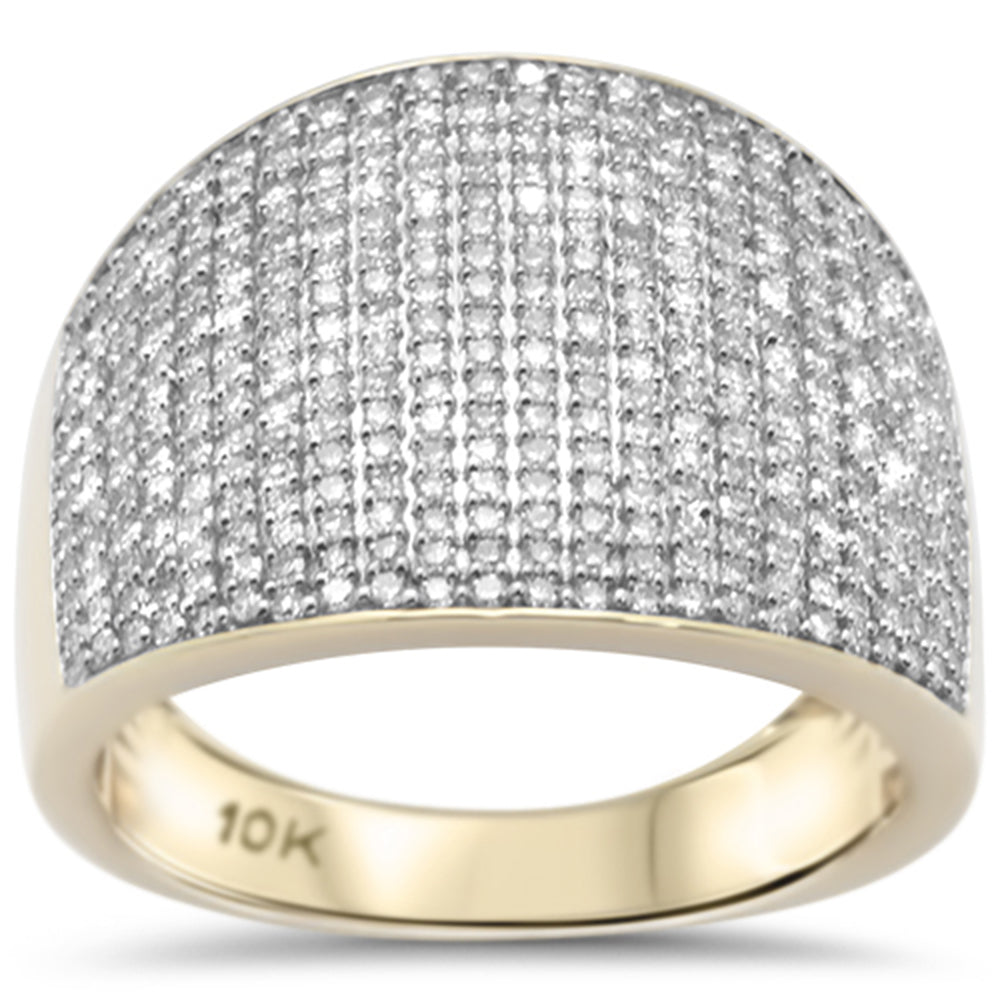 ''SPECIAL! 1.35ct G SI 10K Yellow GOLD Diamond Men's Ring Size 10''