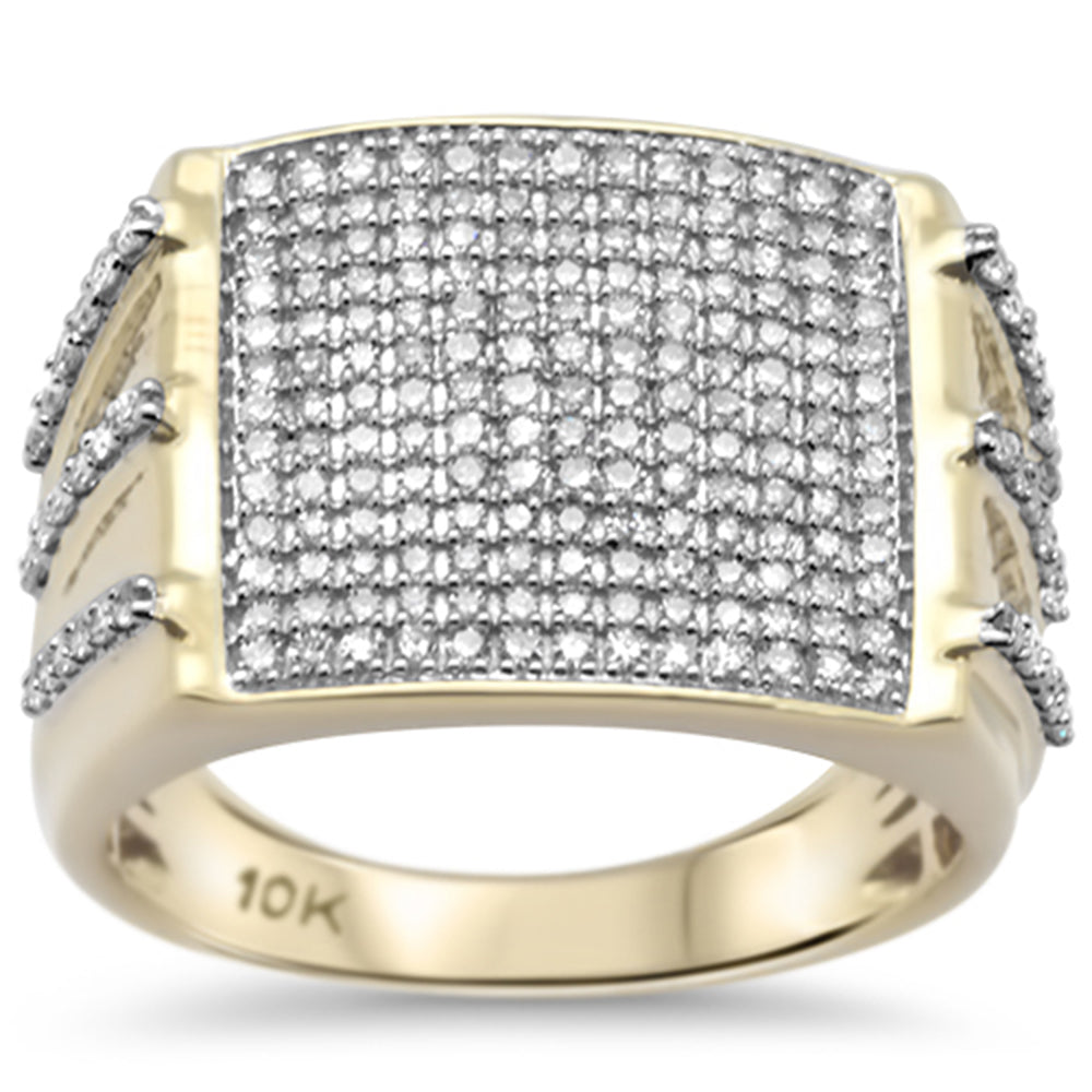 ''SPECIAL! 1.02ct G SI 10K Yellow Gold DIAMOND Men's Ring Size 10''