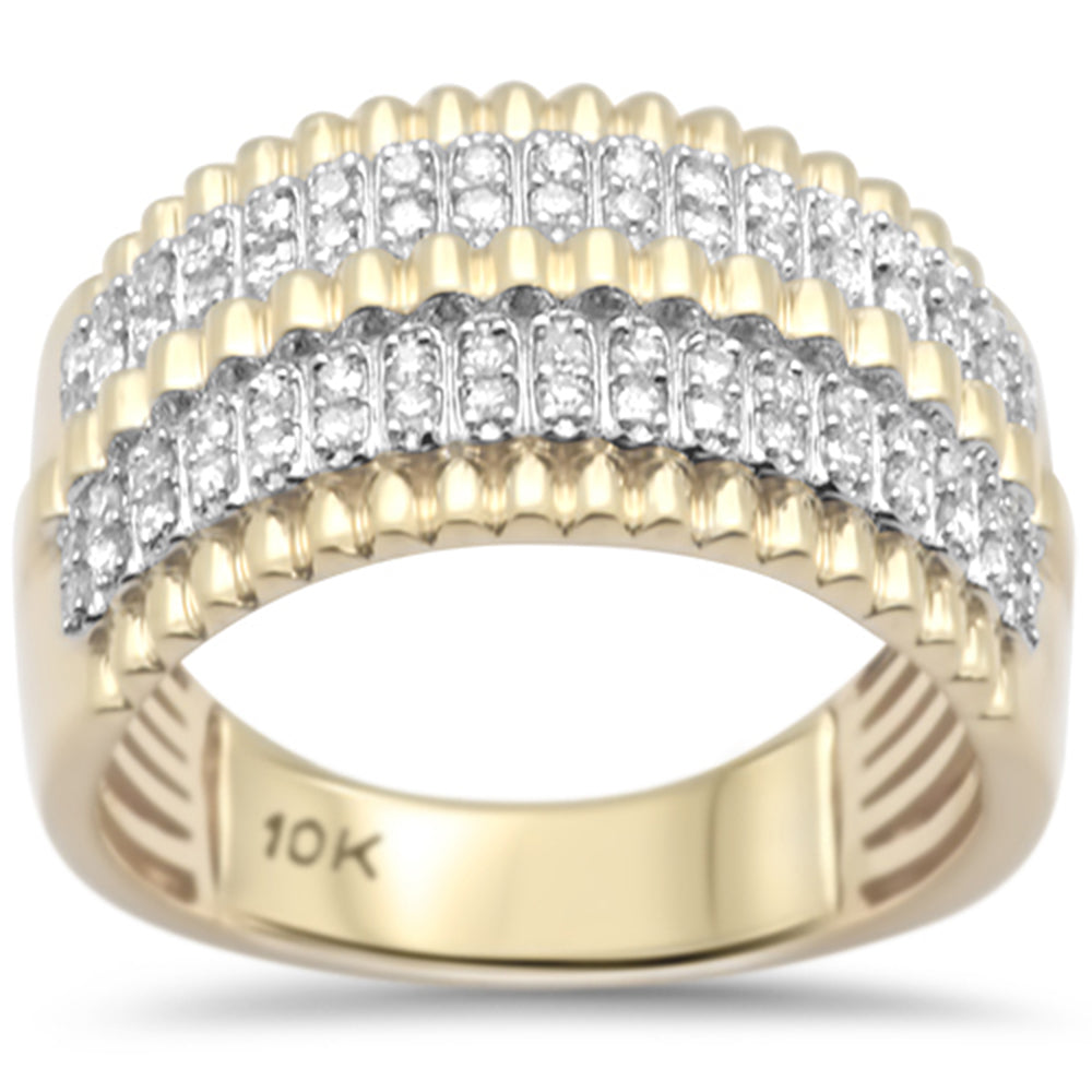 ''SPECIAL! .49ct G SI 10K Yellow Gold DIAMOND Men's Ring Size 10''