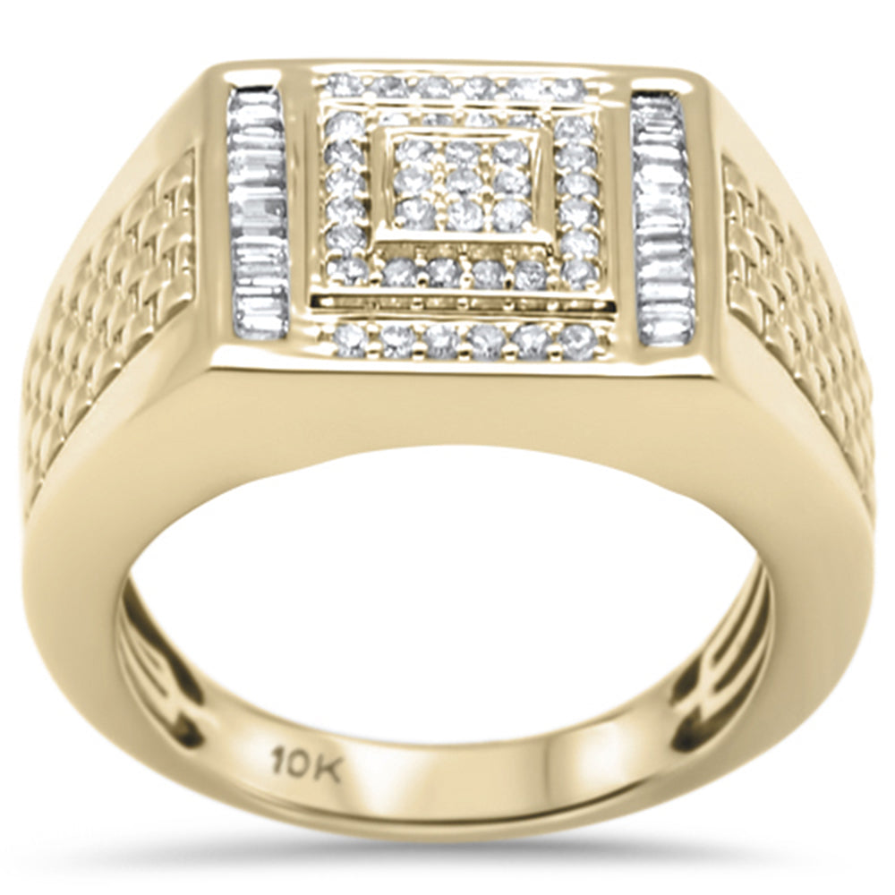 ''SPECIAL! .48ct G SI 10K Yellow Gold DIAMOND Men's Ring Size 10''