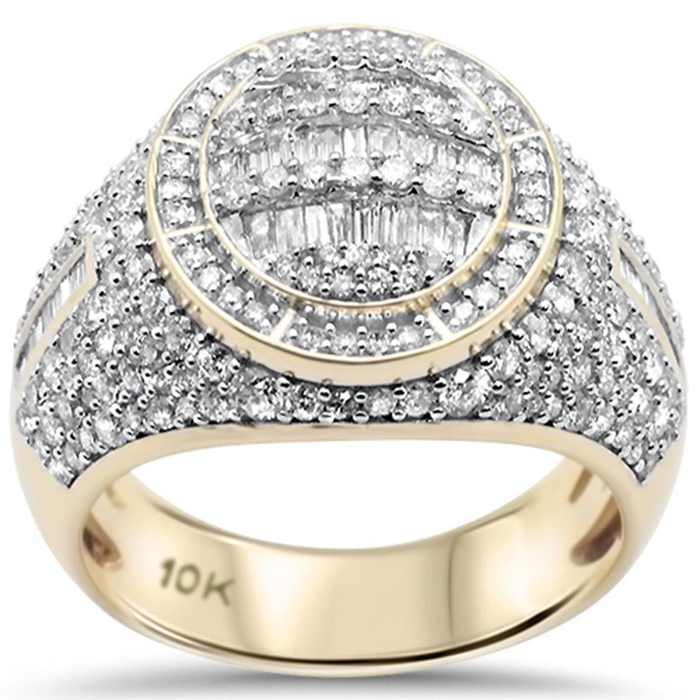 ''SPECIAL! 2.48ct G SI 10K Yellow Gold DIAMOND Men's Ring Size 10''