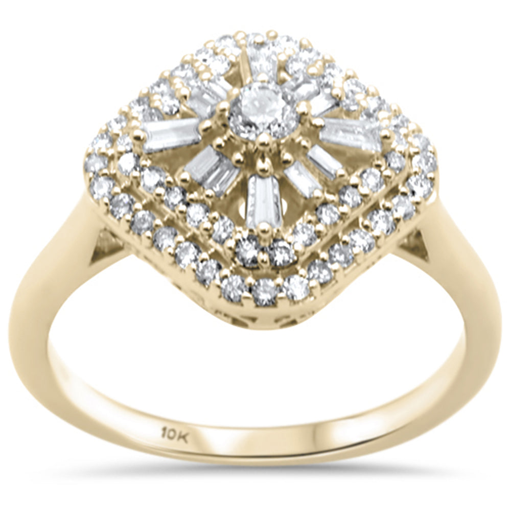 ''SPECIAL!.48ct G SI 10K Yellow GOLD Diamond Engagement Ring Size 6.5''