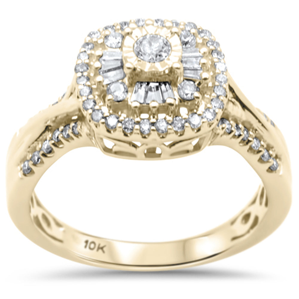 ''SPECIAL!.48ct G SI 10K Yellow GOLD Diamond Engagement Ring Size 6.5''