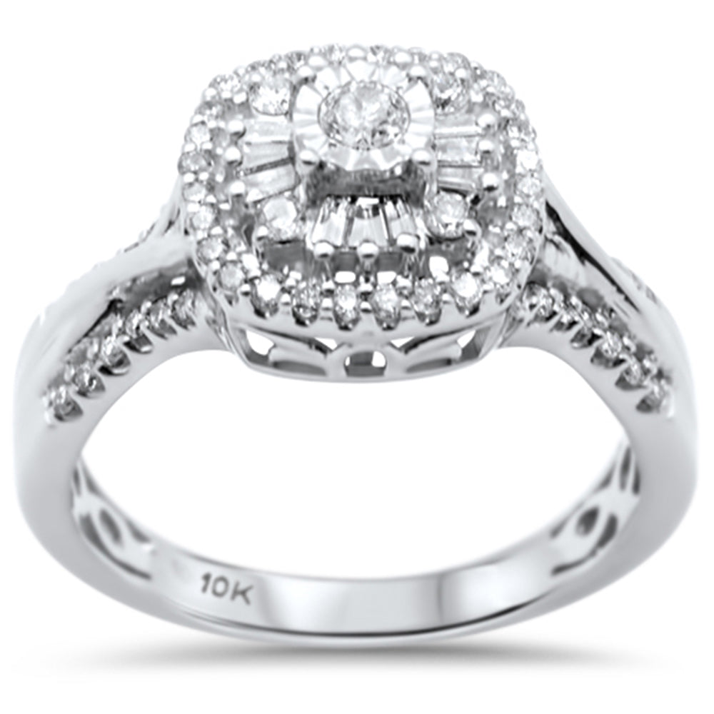 ''SPECIAL!.47ct G SI 10K White Gold Diamond Engagement RING Size 6.5''