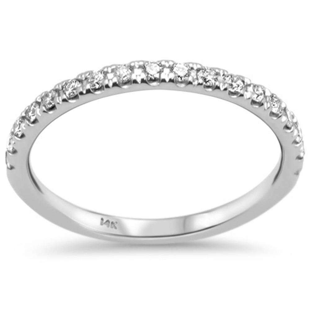 .25ct G SI 14K White Gold  Diamond LADIES Diamond Band Ring Size 6.5