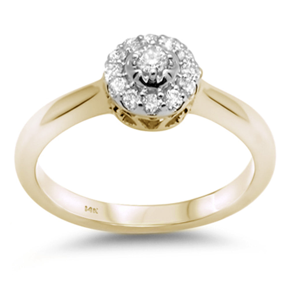 .23ct G SI 14K Yellow Gold DIAMOND Engagement Ring Size 6.5