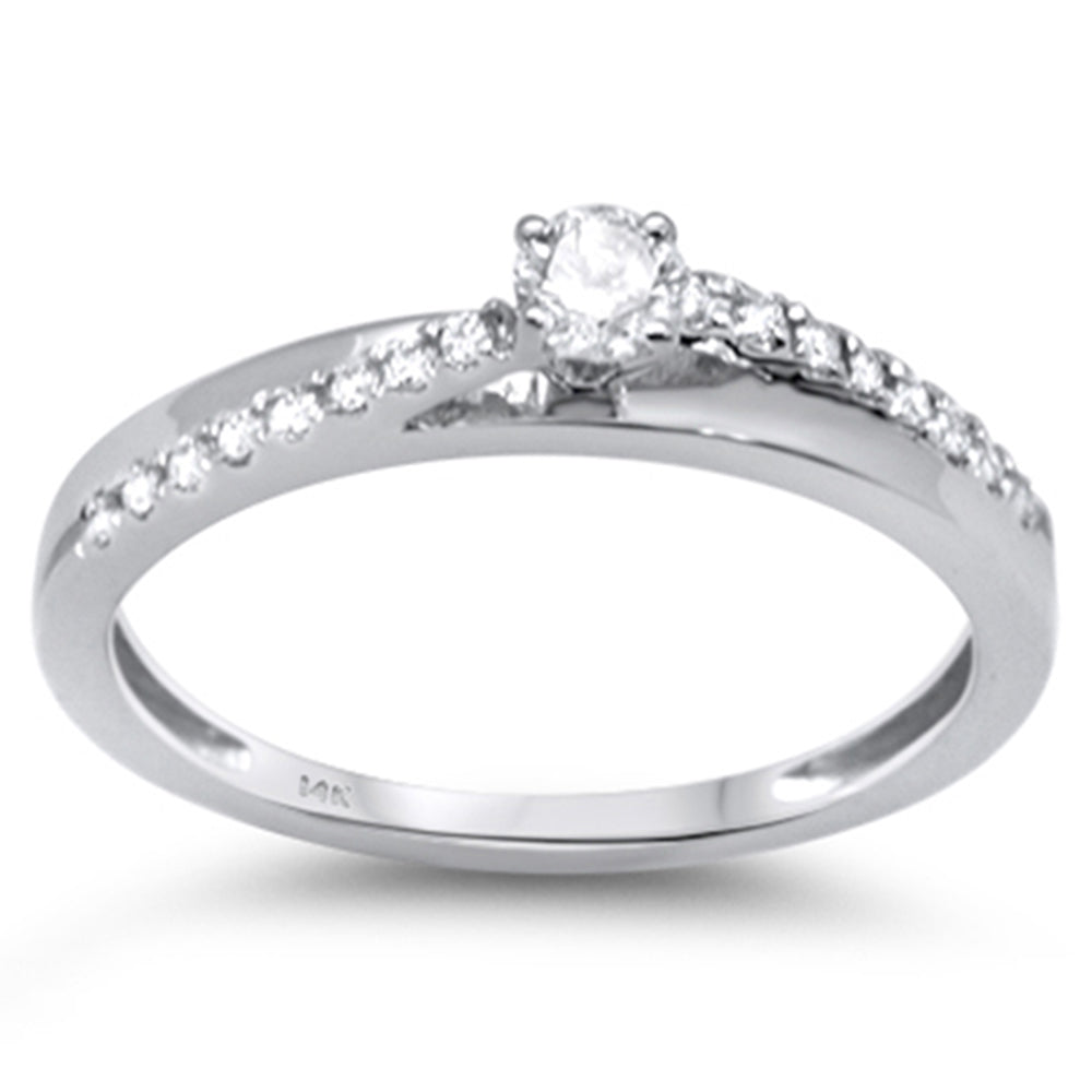 .24ct G SI 14K White GOLD  Diamond Engagement Ring Size 6.5