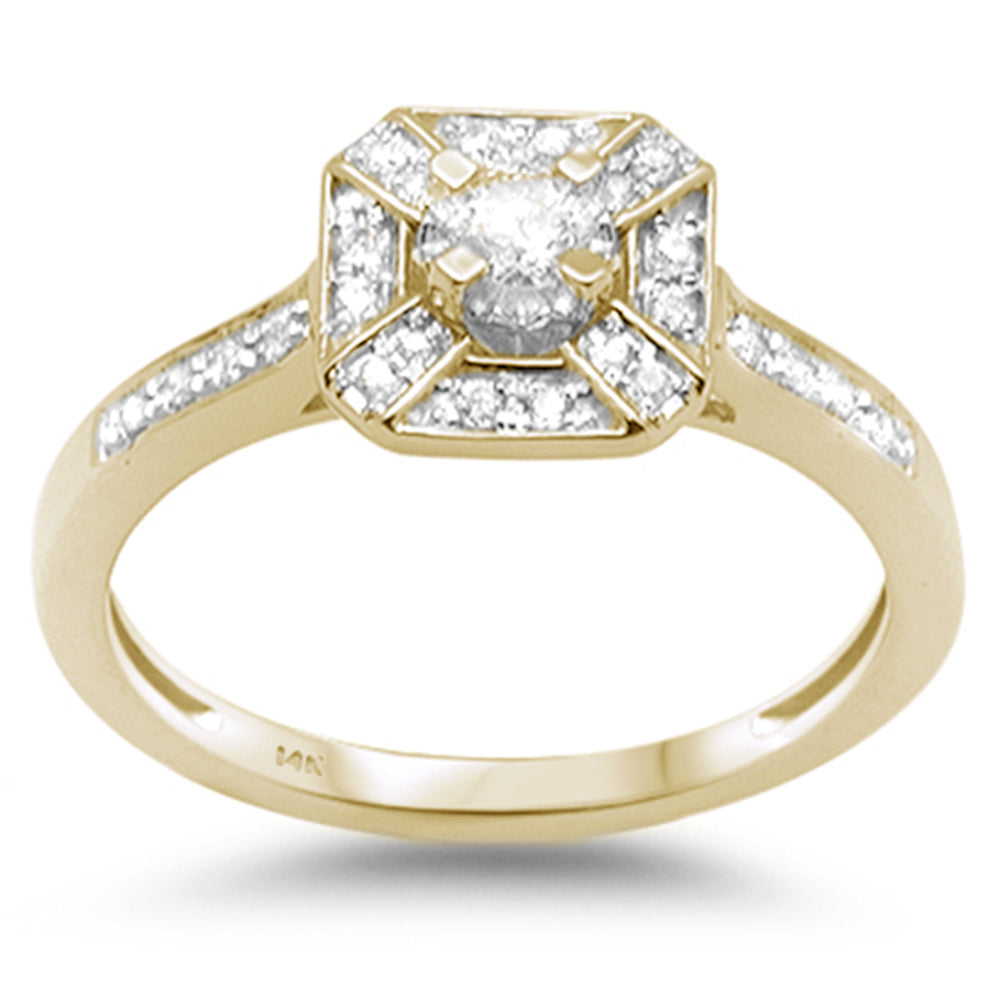 .23ct G SI 14K Yellow Gold DIAMOND Engagement Ring Size 6.5