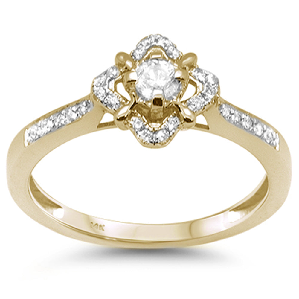 .25ct G SI 14K Yellow Gold Diamond Engagement RING Size 6.5