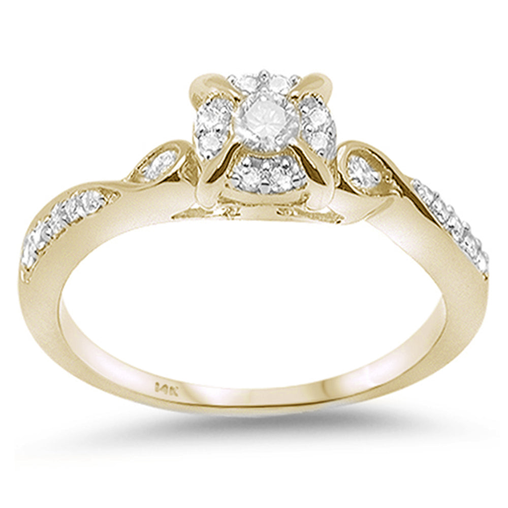 ''SPECIAL! .27ct G SI 14K Yellow Gold Diamond Engagement RING Size 6.5''