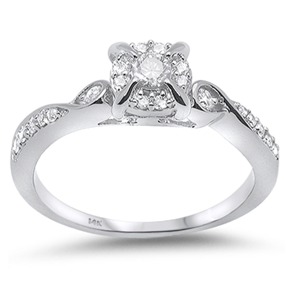 ''SPECIAL! .26ct G SI 14K White Gold  Diamond Engagement RING Size 6.5''