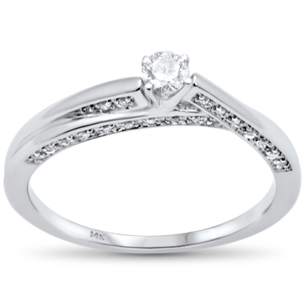 .23ct G SI 14K White Gold  DIAMOND Engagement Ring Size 6.5