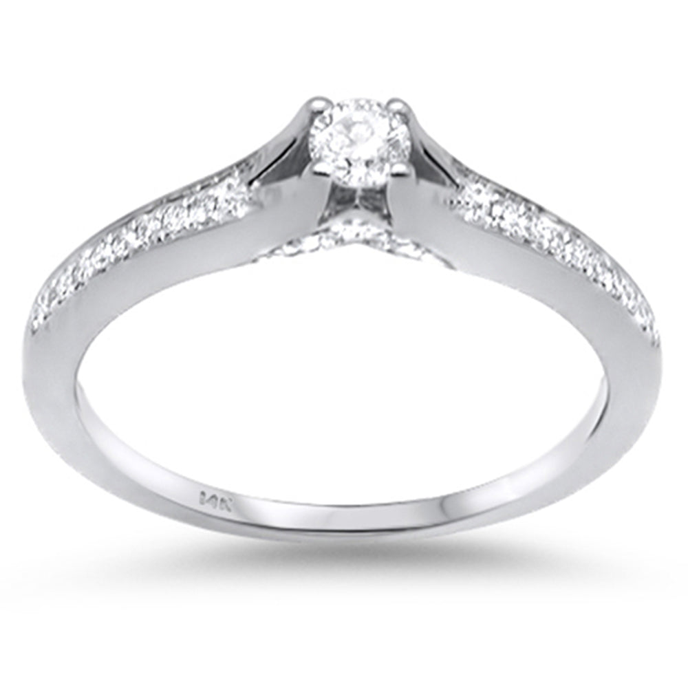 .28ct G SI 14K White GOLD  Diamond Engagement Ring Size 6.5