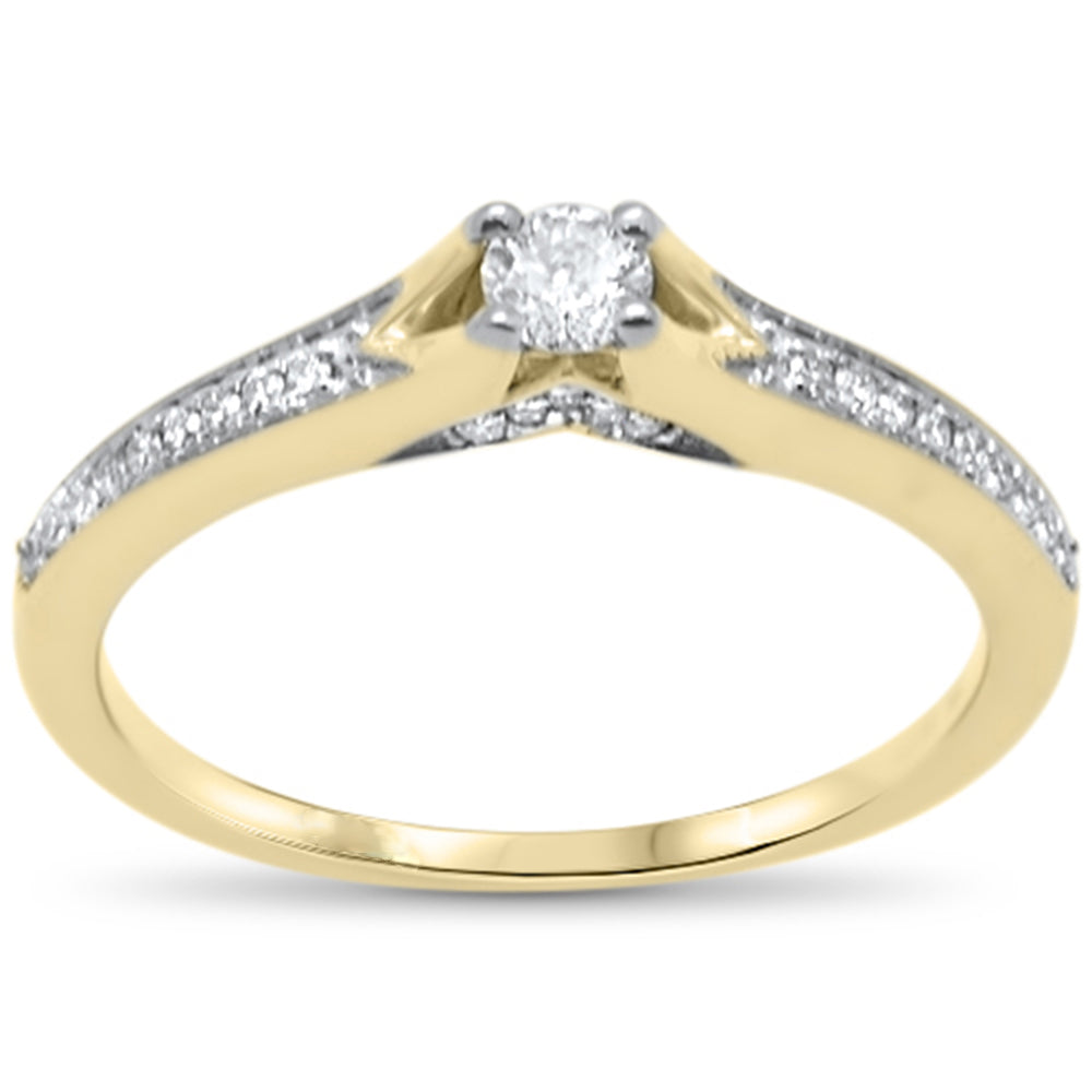 .25ct G SI 14K Yellow Gold Diamond Engagement RING Size 6.5