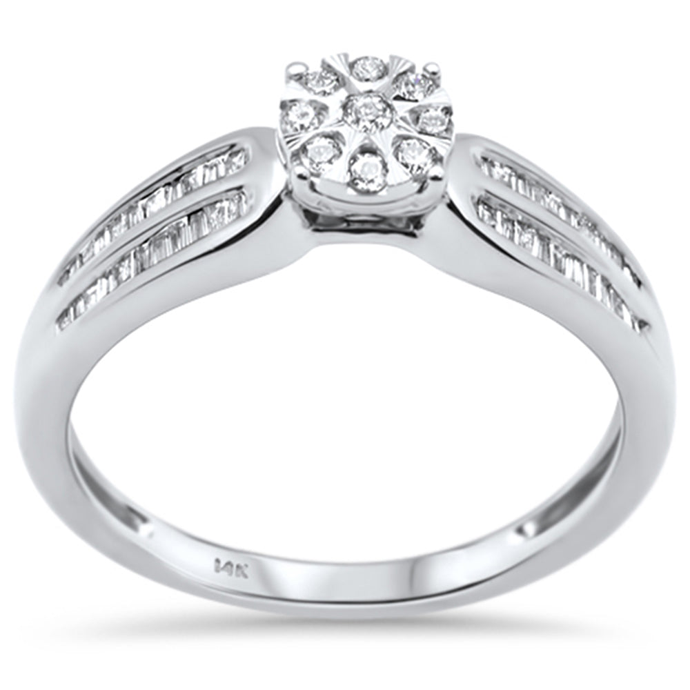 .25ct G SI 14K White GOLD Diamond Engagement Ring Size 6.5