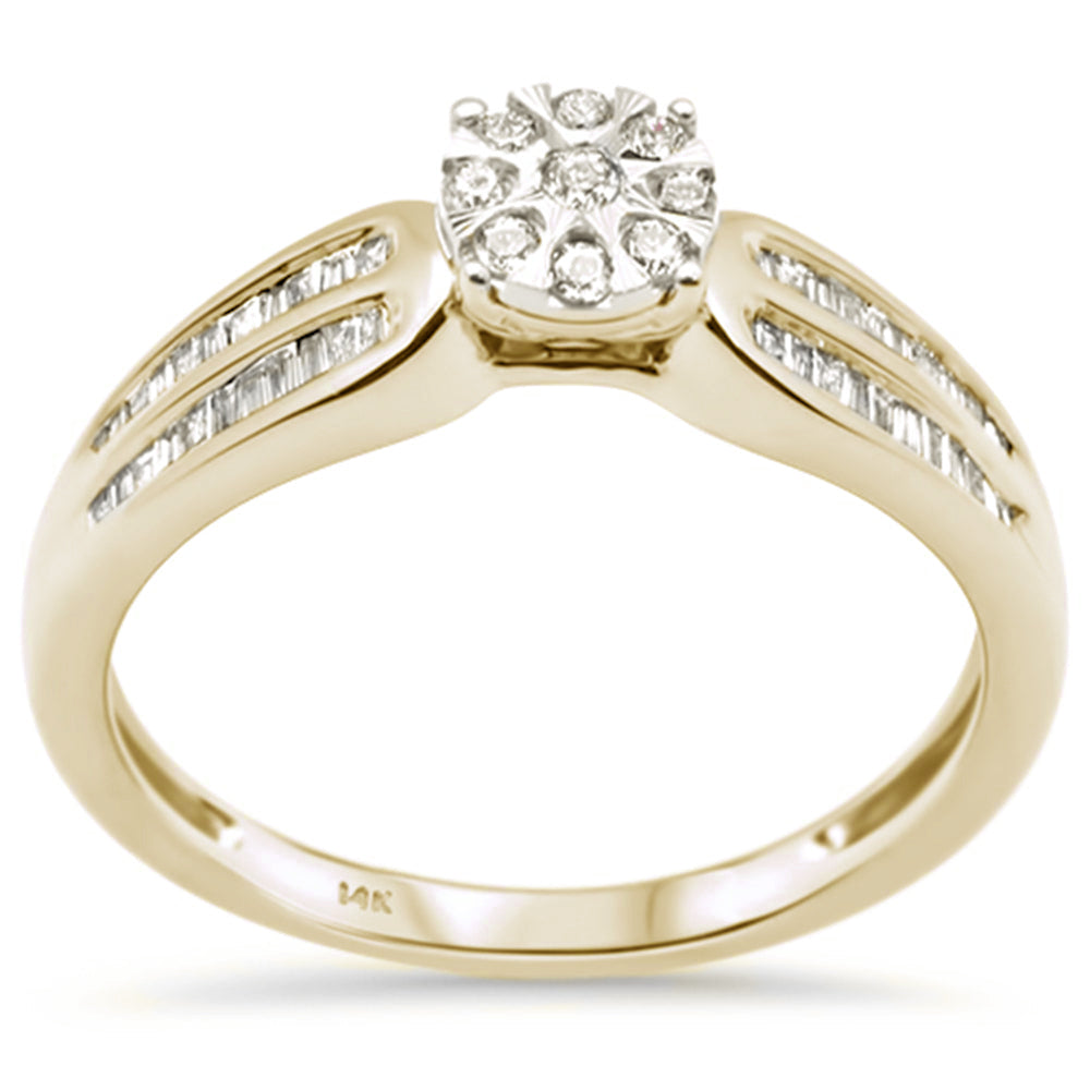 .25ct G SI 14K Yellow Gold Diamond Engagement RING Size 6.5