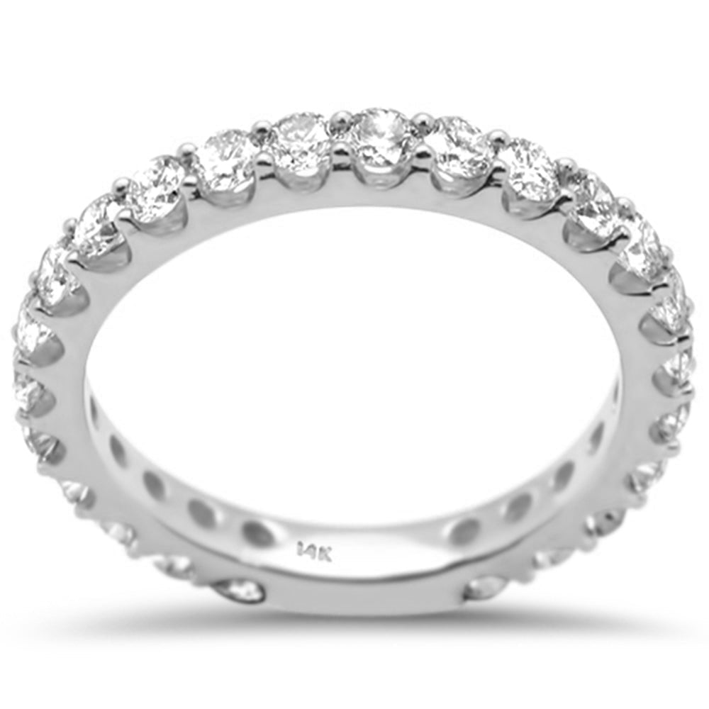 ''SPECIAL!1.22ct G SI 14K White Gold Diamond Eternity Band RING Size 6.5''