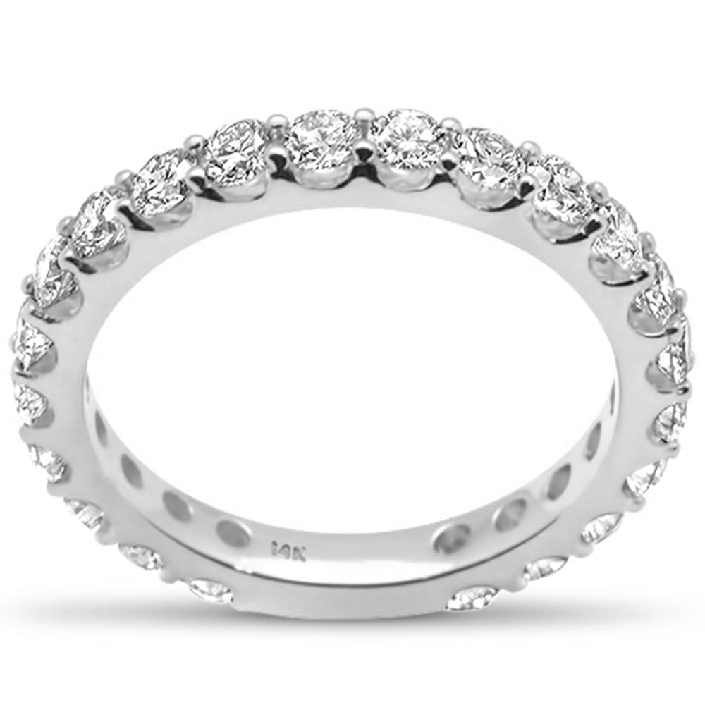 ''SPECIAL! 1.42ct G SI 14K White Gold Diamond Eternity Band RING Size 6.5''