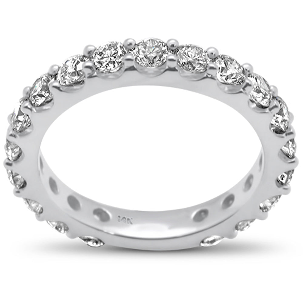 ''SPECIAL! 1.84ct G SI 14K White Gold Diamond Eternity Band RING Size 6.5''