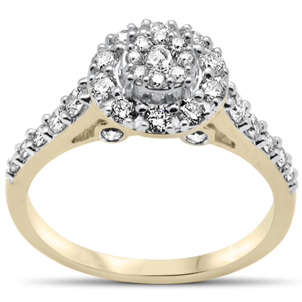 ''SPECIAL! .77ct G SI 10K Yellow Gold DIAMOND Engagement Ring Size 6.5''