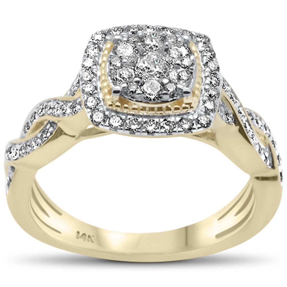 ''SPECIAL! .70ct G SI 14K Yellow Gold DIAMOND Engagement Ring Size 6.5''