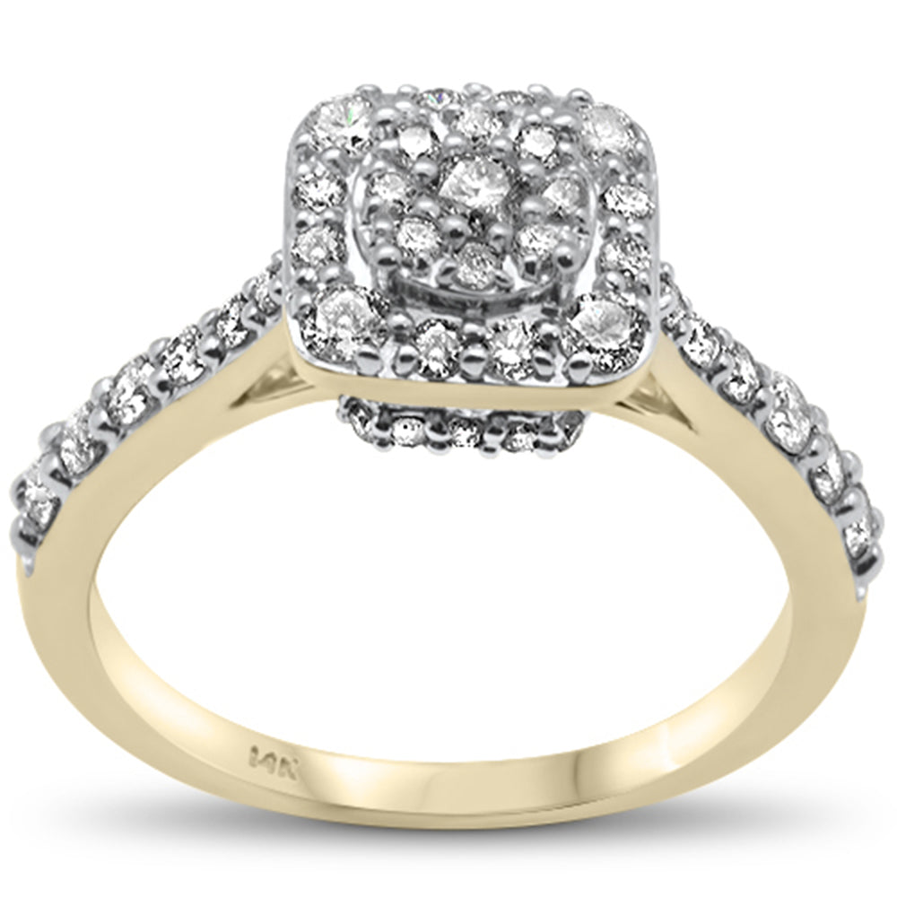 ''SPECIAL! .73ct G SI 14K Yellow GOLD Diamond Engagement Ring Size 6.5''