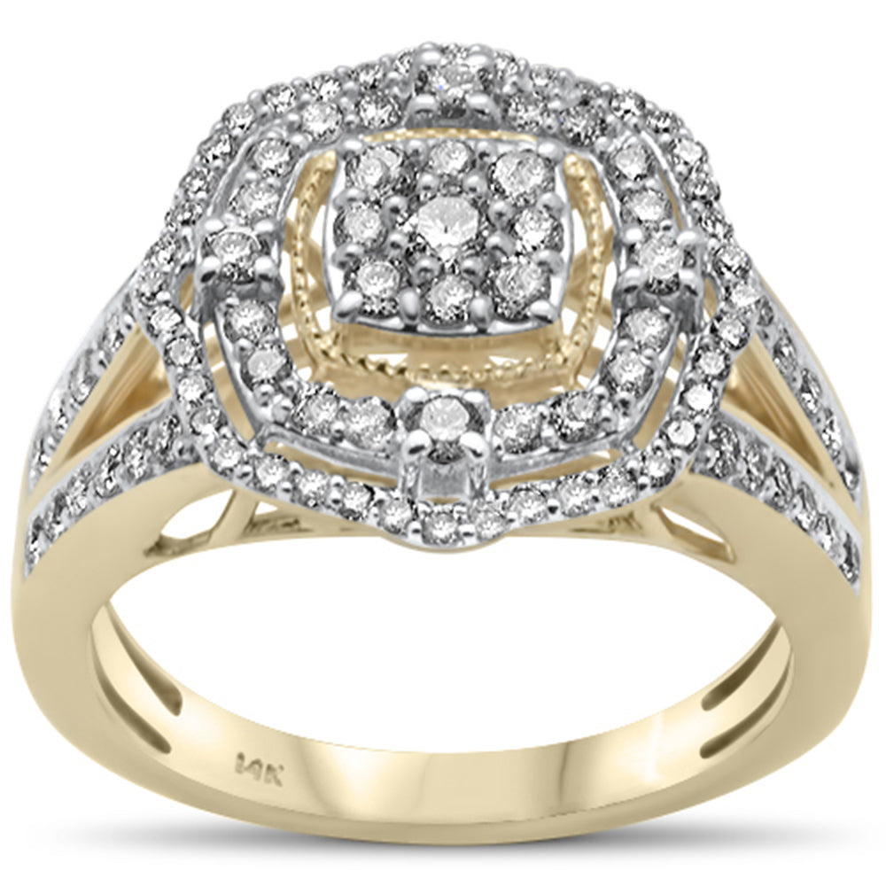 ''SPECIAL! .89ct G SI 14K Yellow Gold DIAMOND Engagement Ring Size 6.5''