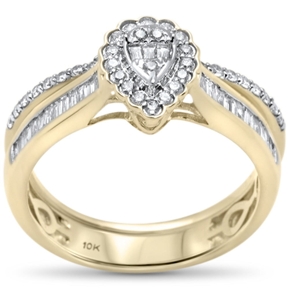 ''SPECIAL! .46ct G SI 10K Yellow Gold DIAMOND Engagement Ring Bridal Set''