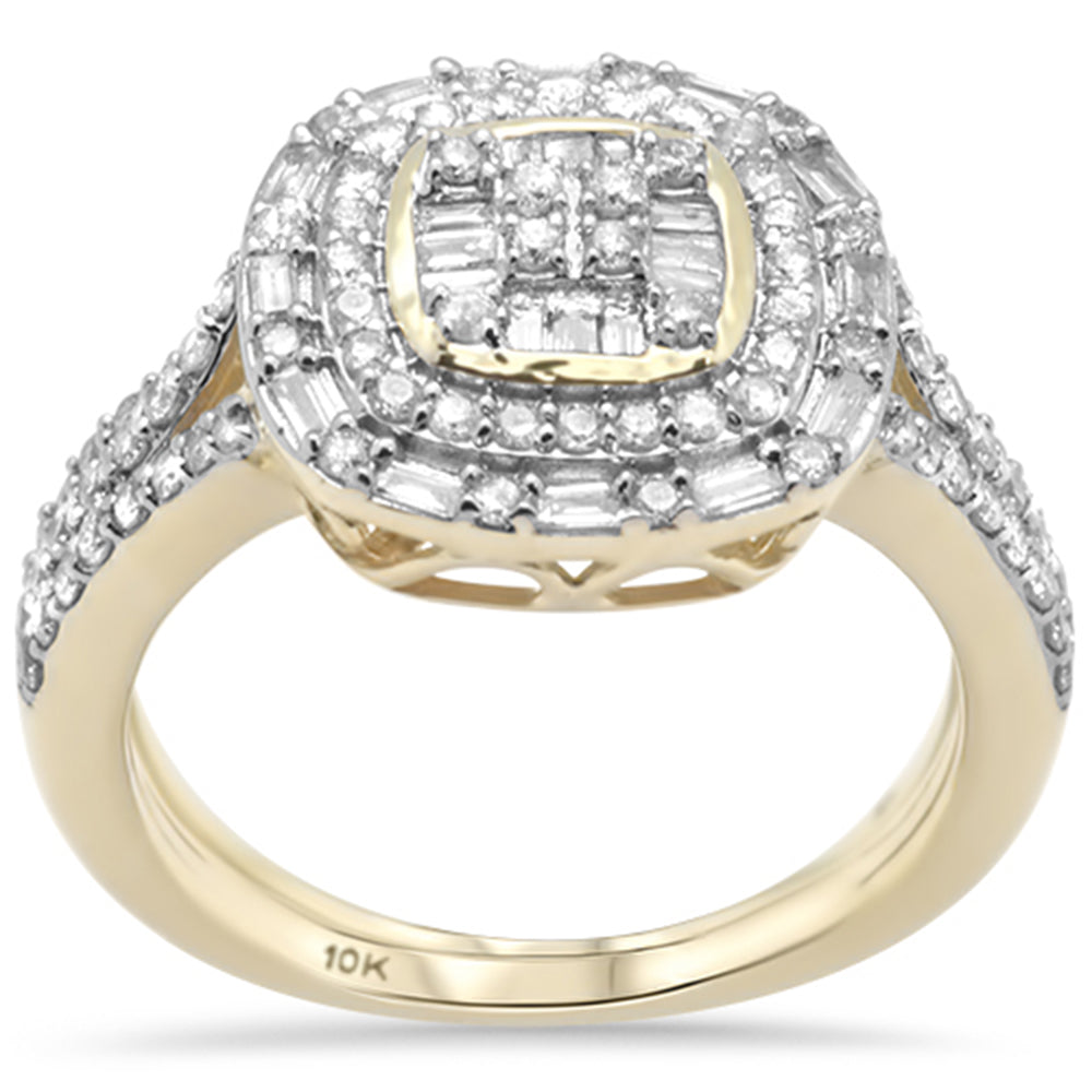 ''SPECIAL! .92ct G SI 10K Yellow GOLD Diamond Engagement Ring Bridal Set Size 6.5''
