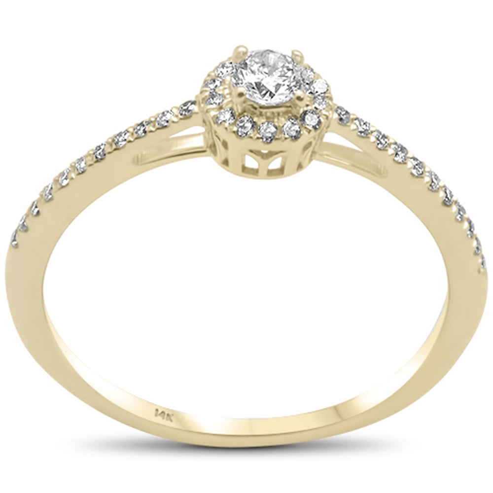 .26ct G SI 14K Yellow Gold DIAMOND Engagement Ring Size 6.5