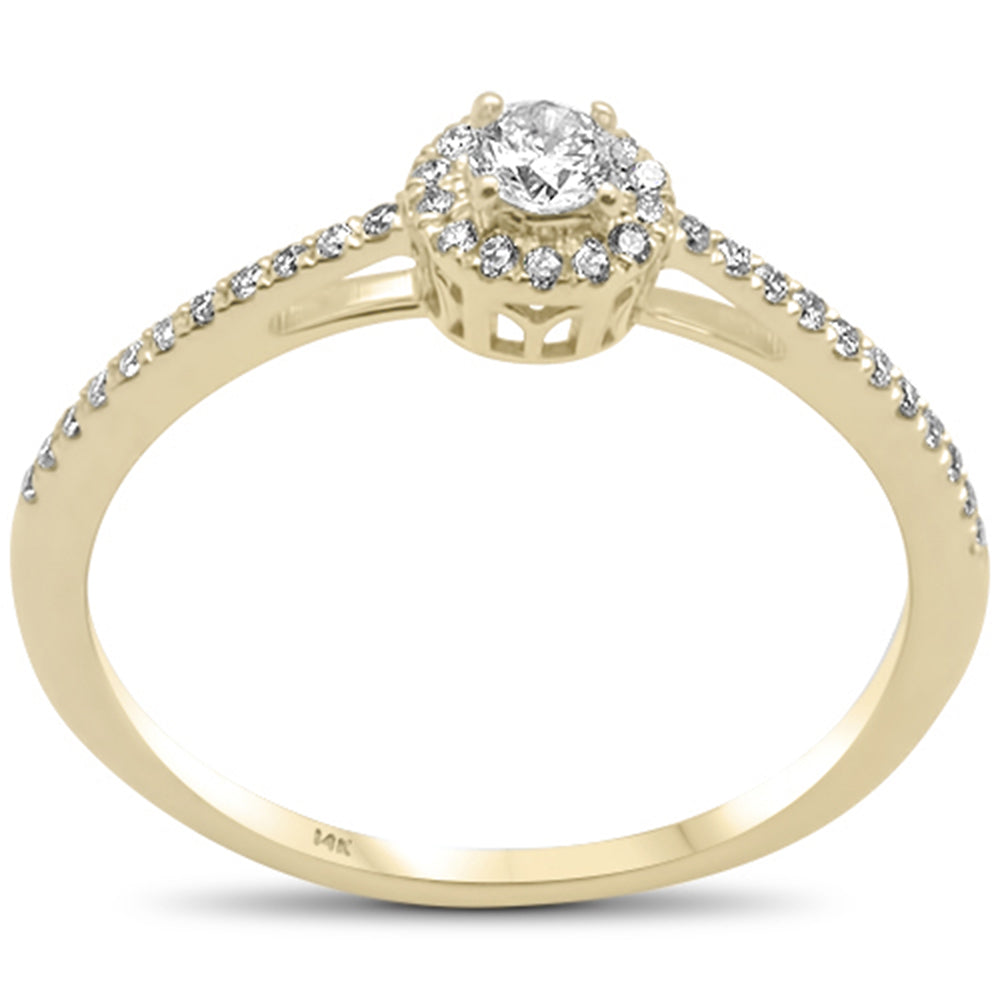 .26ct G SI 14K Yellow GOLD Diamond Engagement Ring Size 6.5