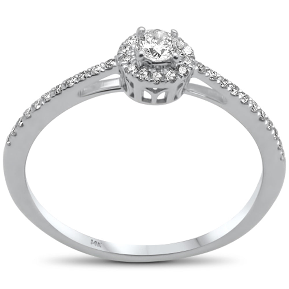 .25ct G SI 14K White GOLD Diamond Engagement Ring Size 6.5