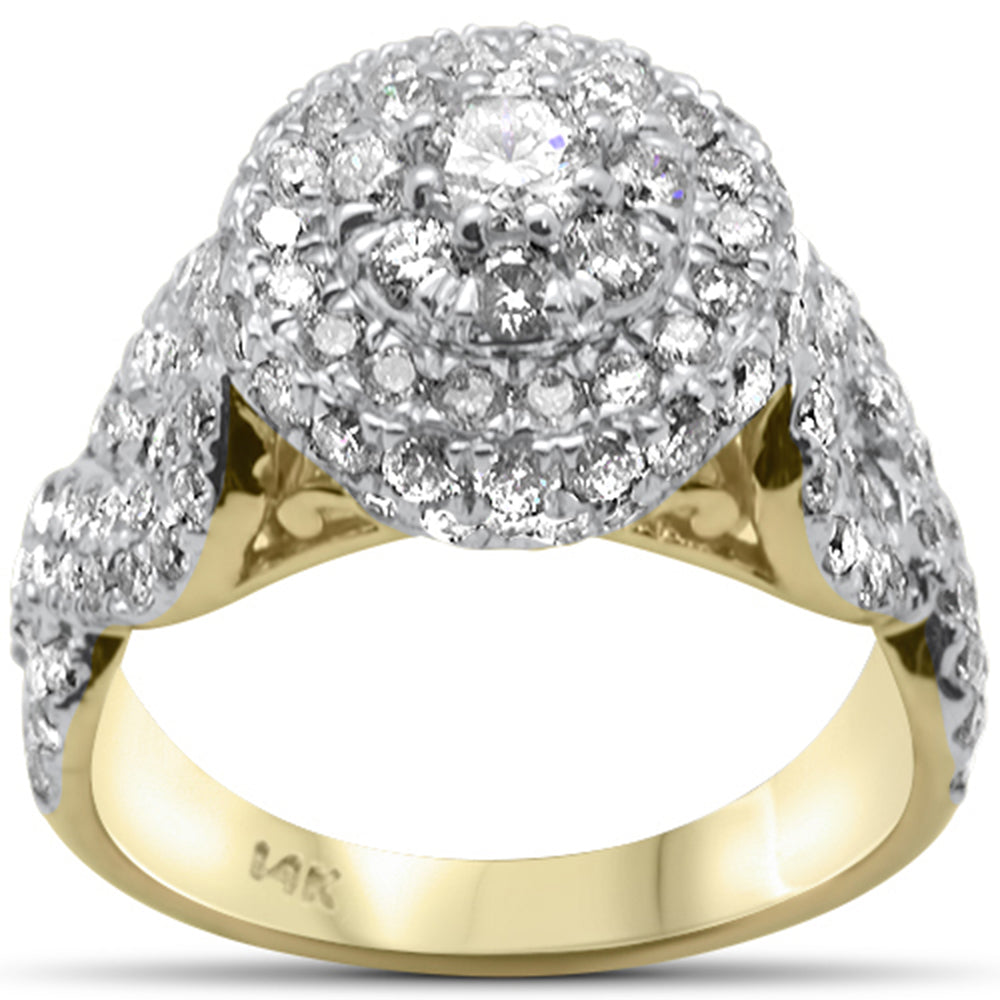 ''SPECIAL! 2.35ct G SI 14K Yellow GOLD Diamond Engagement Ring''