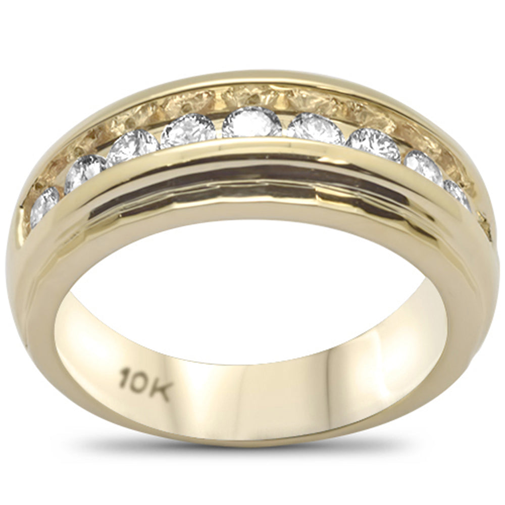 ''SPECIAL!  1.02ct G SI 10K Yellow Gold DIAMOND Men's Ring Band Size 10''