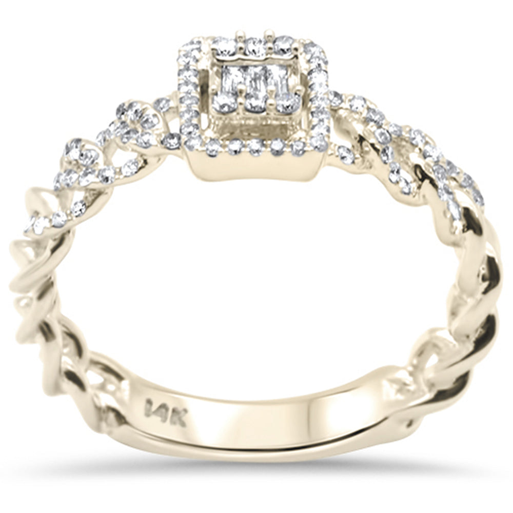 ''SPECIAL! .30ct G SI 14K Yellow Gold Diamond Round & Baguette RING''