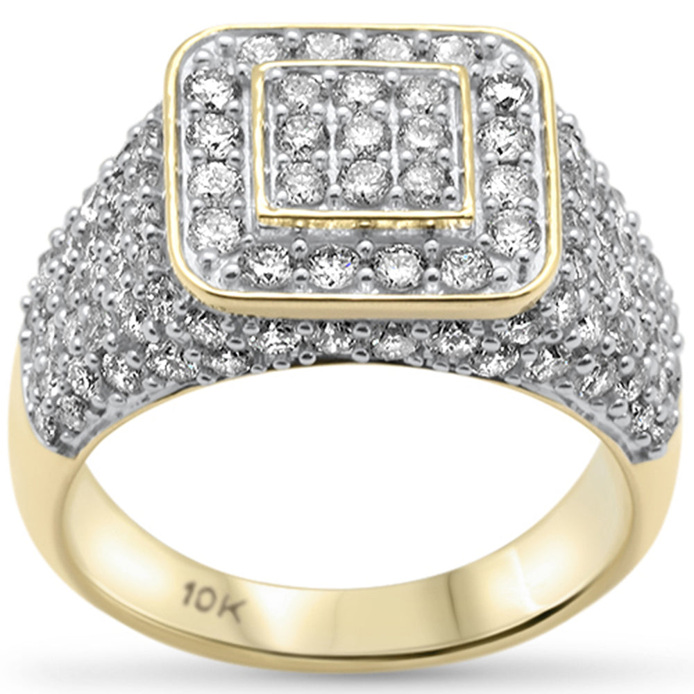 ''SPECIAL! 2.62ct G SI 10K Yellow GOLD Men's Diamond Ring Band Size 10''