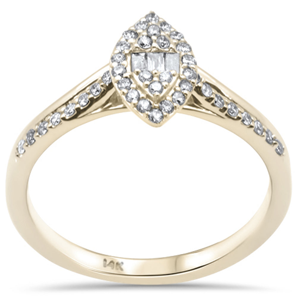 ''SPECIAL!.27ct G SI 14K Yellow GOLD Marquise Shaped Engagement Ring''