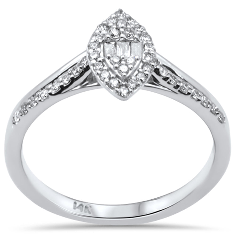 ''SPECIAL! .26ct G SI 14K White GOLD  Marquise Shaped Engagement Ring''