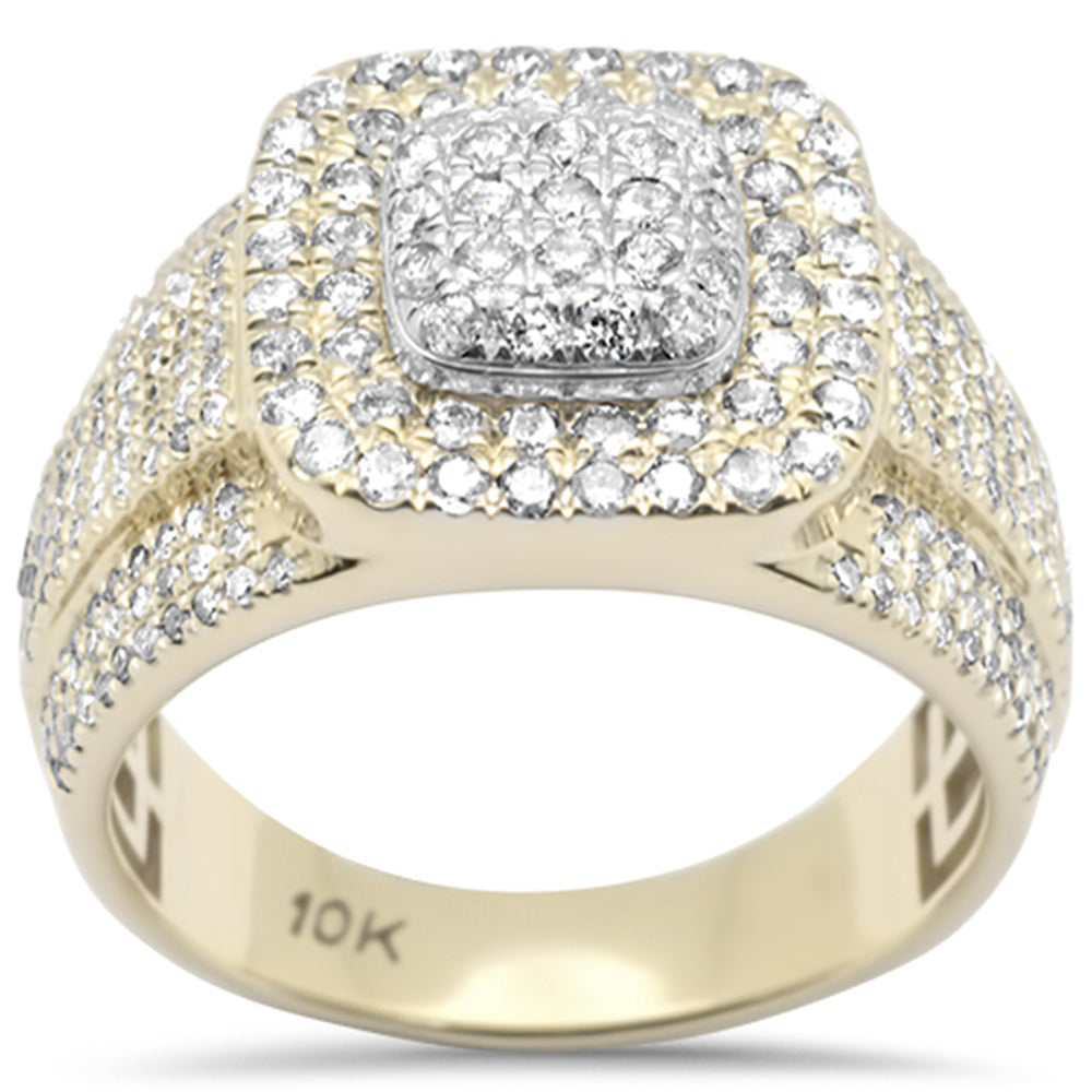 ''SPECIAL! 1.59ct G SI 10K Yellow Gold Men's Diamond RING Size 10''