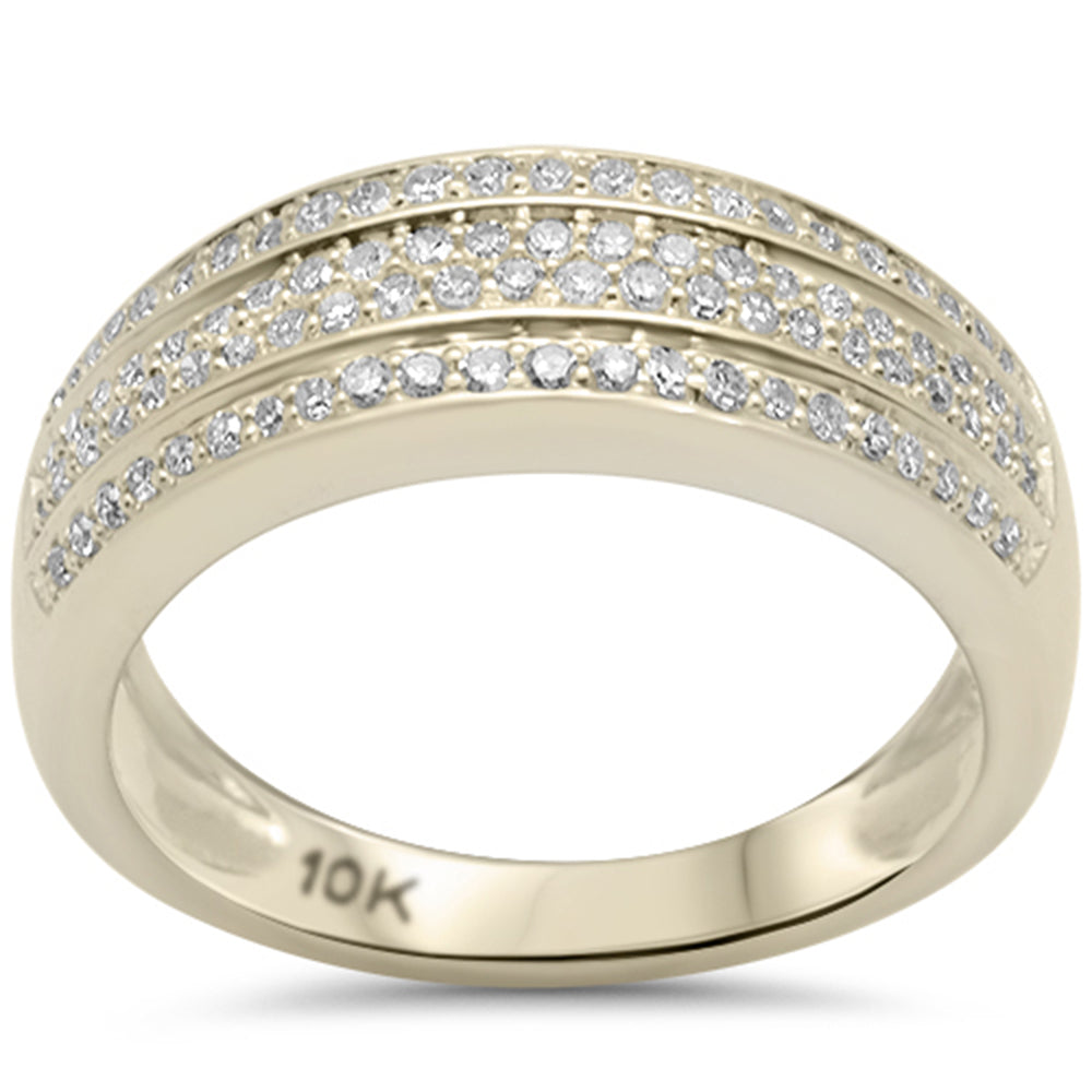 ''SPECIAL!  .34ct G SI 10K Yellow GOLD Women's Diamond Ring Band Size 6.5''